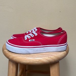 Vans Authentic Shoe in Red